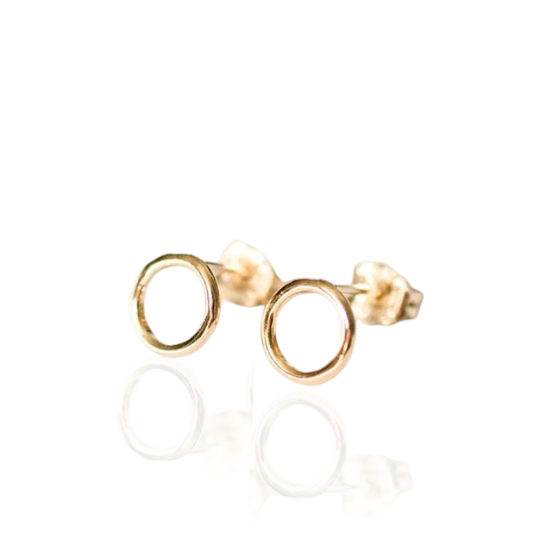 Gold Circle Studs