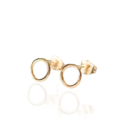 Gold Circle Studs