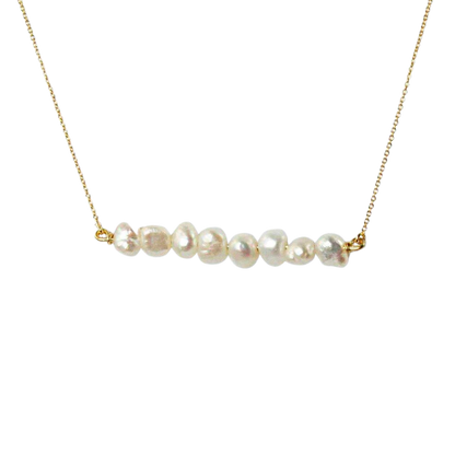 Tash Pearl Bar Necklace | Chunky