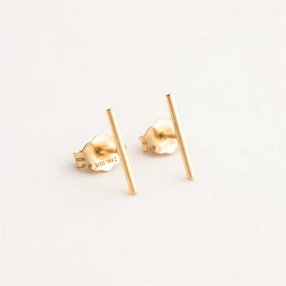 Gold Bar Studs