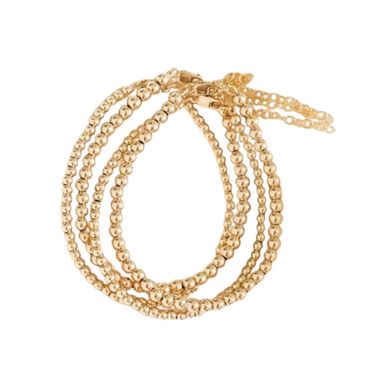 Omega Gold Bead Bracelet