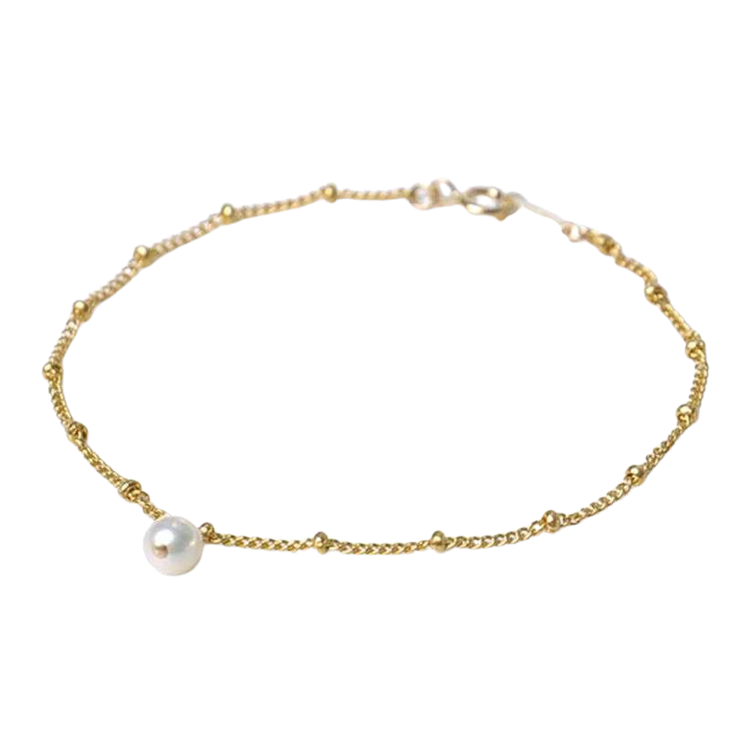 Freshwater Pearl Bracelet in Gold - Deja Vu Apothecary