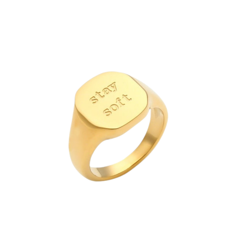 Stay Soft Ring in Gold - Deja Vu Apothecary