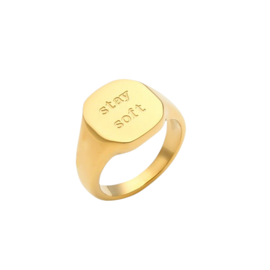 Stay Soft Ring in Gold - Deja Vu Apothecary