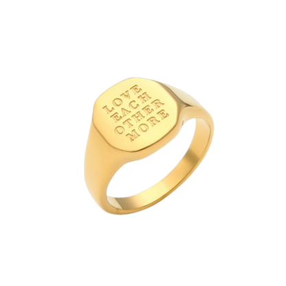 Love Each Other More Ring in Gold - Deja Vu Apothecary