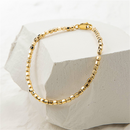 Anastasia Gold Bead Bracelet