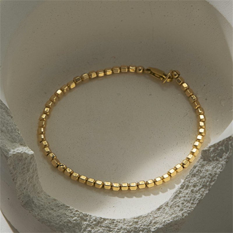 Anastasia Gold Bead Bracelet