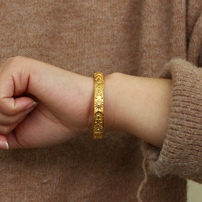 Luna Sol Cuff in Gold - Deja Vu Apothecary