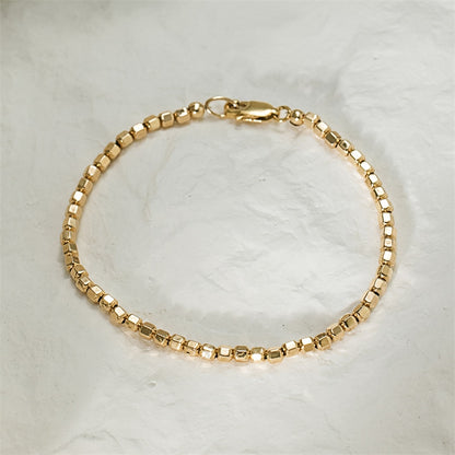 Anastasia Gold Bead Bracelet