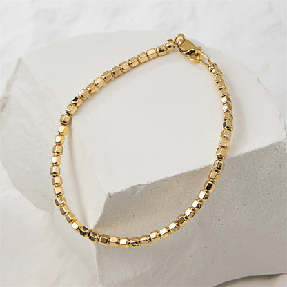 Anastasia Gold Bead Bracelet