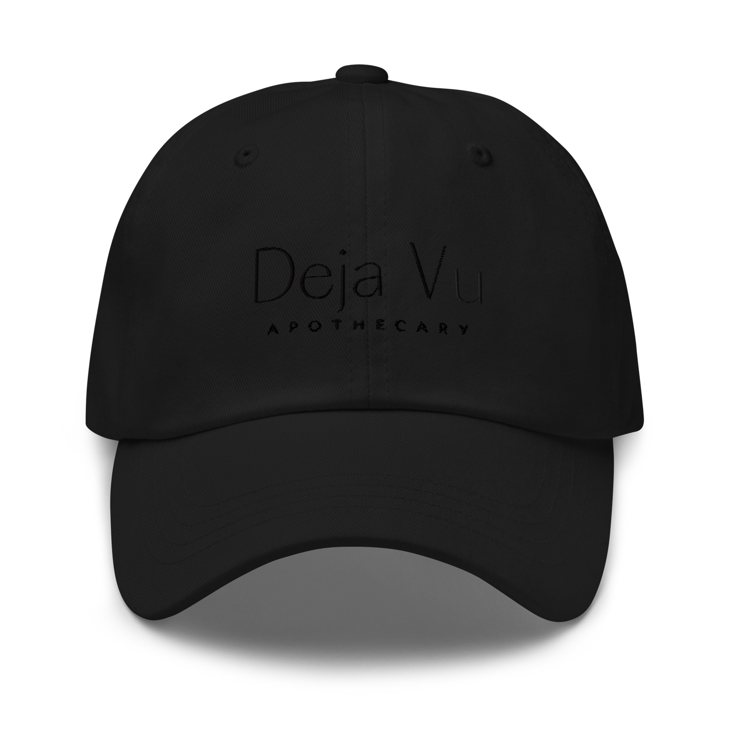 Fitted Baseball Cap | Black Stitch - Deja Vu Apothecary