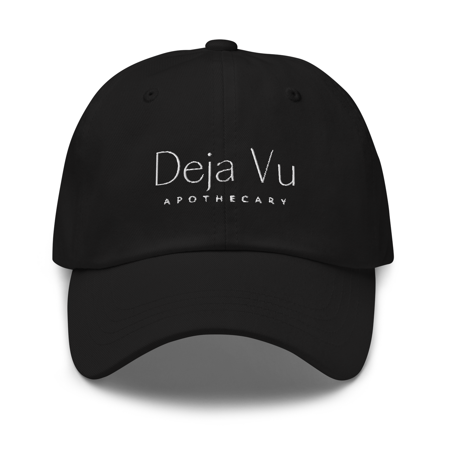 Fitted Baseball Cap | White Stitch - Deja Vu Apothecary