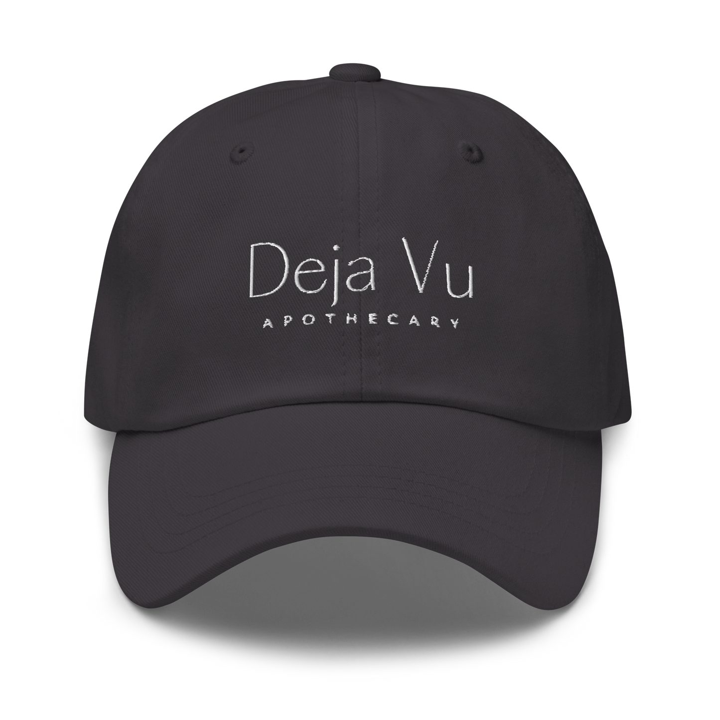 Fitted Baseball Cap | White Stitch - Deja Vu Apothecary