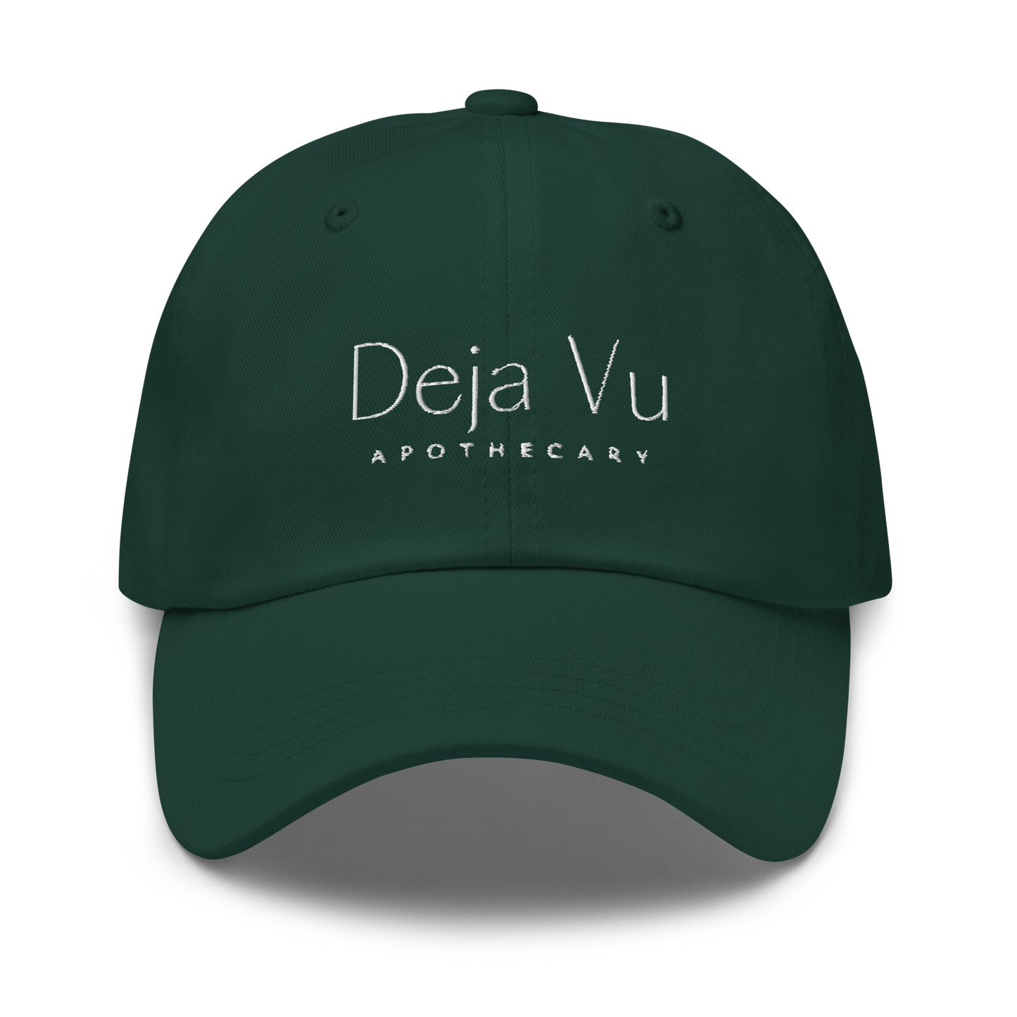 Fitted Baseball Cap | White Stitch - Deja Vu Apothecary