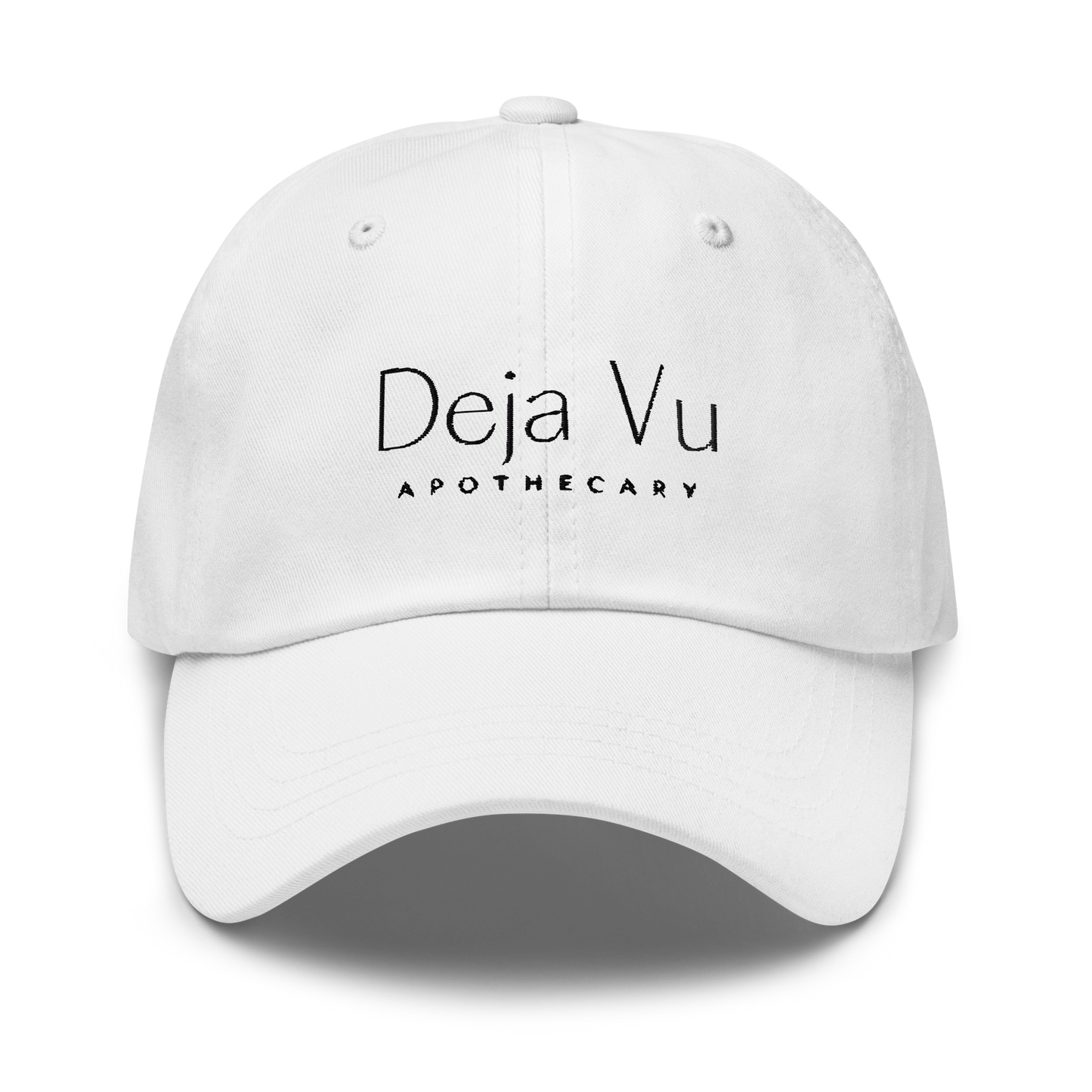 Fitted Baseball Cap | Black Stitch - Deja Vu Apothecary