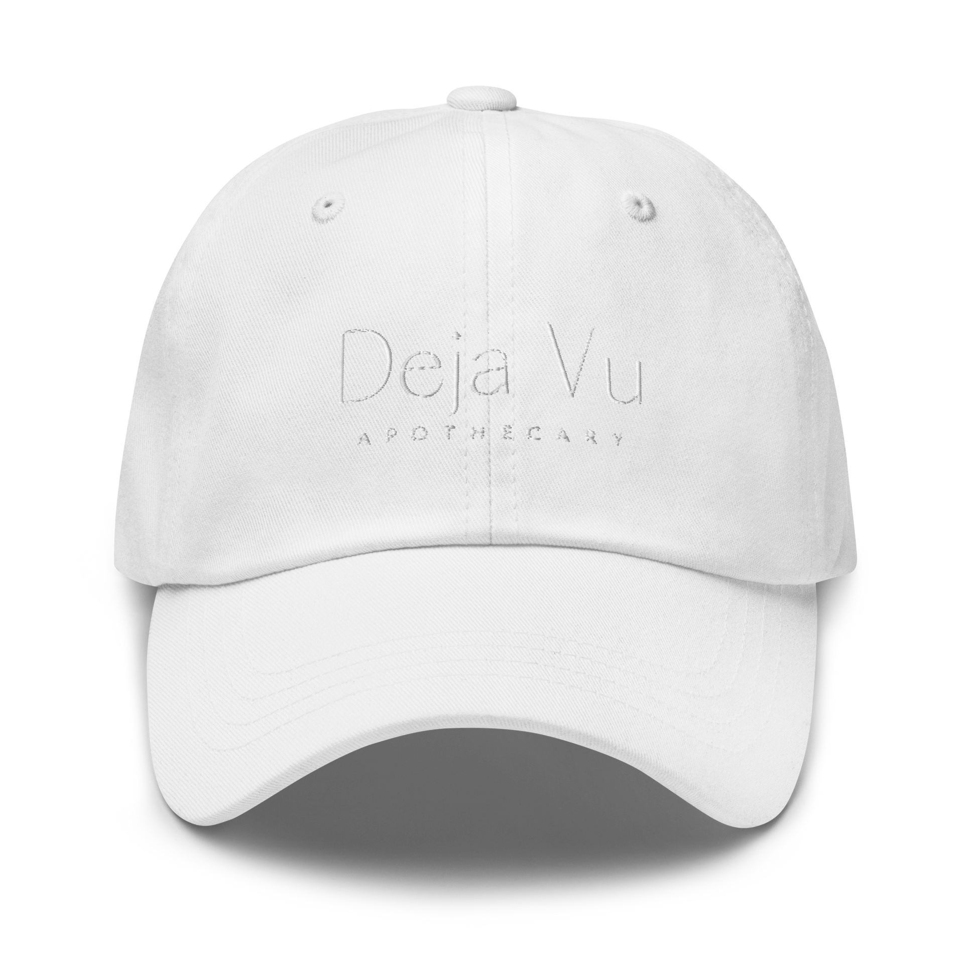 Fitted Baseball Cap | White Stitch - Deja Vu Apothecary