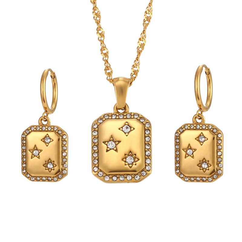 Lyra Pendent Set in Gold - Deja Vu Apothecary