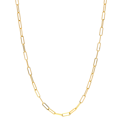 Petite Paperclip Chain Link Necklace in Gold - Deja Vu Apothecary