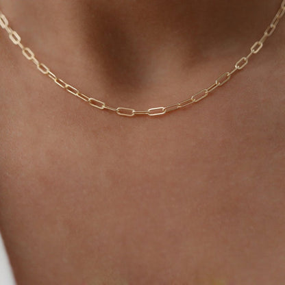 14K Gold Filled Petite Chain Link Necklace - Deja Vu Apothecary