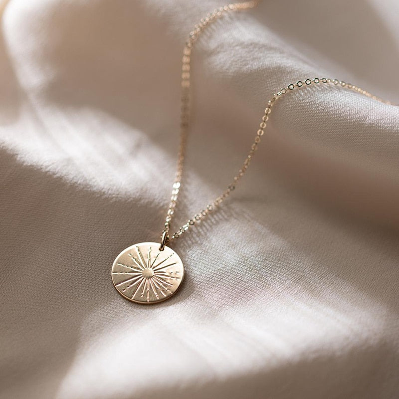 Sunbeam 14k Gold Filled Coin Necklace - Deja Vu Apothecary