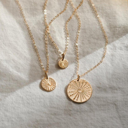 Sunbeam 14k Gold Filled Coin Necklace - Deja Vu Apothecary