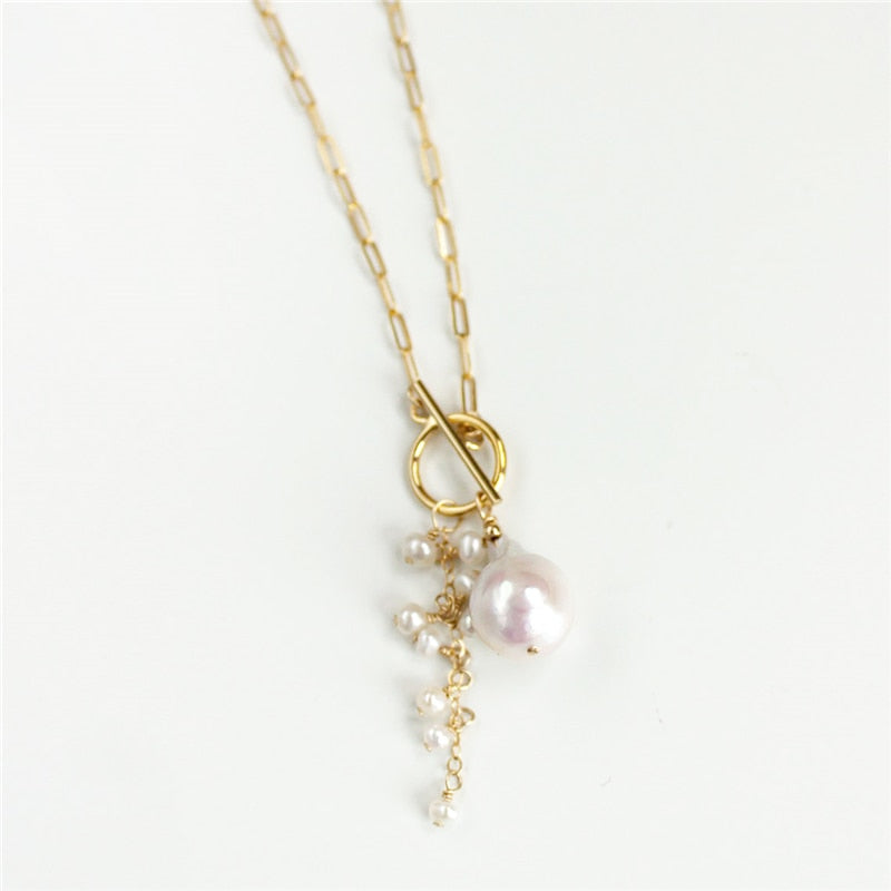 Baroque Pearl Gold Filled Necklace - Deja Vu Apothecary