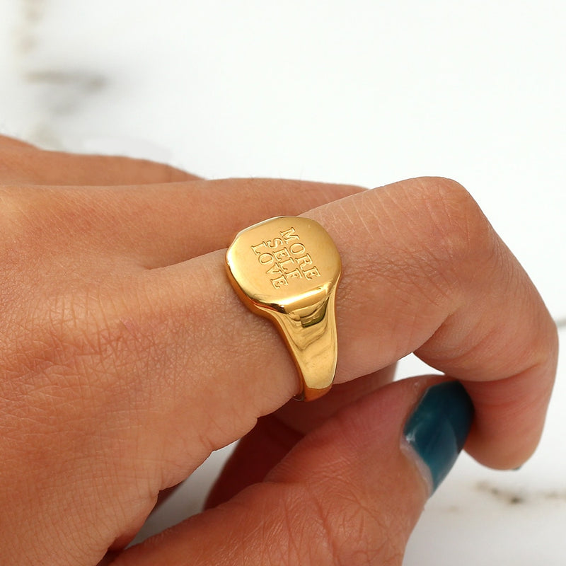 Vertical Oval Signet Ring | Brilliant Earth
