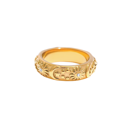 Luna Sol Ring in Gold - Deja Vu Apothecary